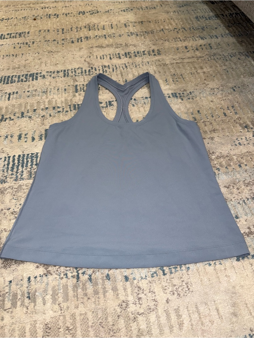 lululemon athletica Chambray Blue Gray Activewear Set - Sports Bra, Tank, Shorts - Picture 5 of 9